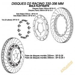 Replacement Front Discs for D2 Racing Brake Kits