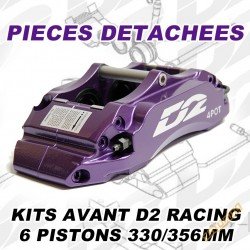 Spare Parts for D2 Racing Front Brake Kits - 6 Pistons 330/356 mm