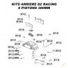 Spare Parts for D2 Racing Rear Brake Kits - 6 Pistons 380 mm