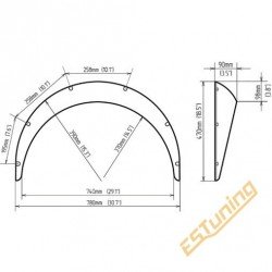 Universaalsed tiivalaiendid - 90 mm