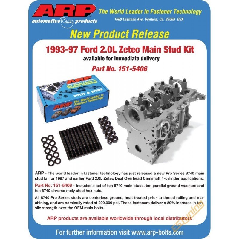 ARP Main Studs for Ford Zetec 2.0L (92-97)