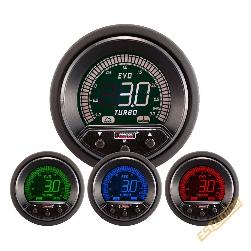 ProSport Evo Boost Pressure Gauge (4 Colors)