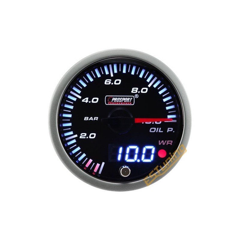 ProSport JDM "Dual Display" Oil Pressure Gauge (60 mm)