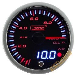 ProSport JDM "Dual Display" Oil Pressure Gauge (60 mm)
