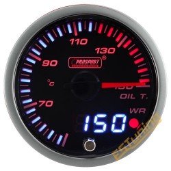 ProSport JDM "Dual Display" Oil Temperature Gauge (60 mm)