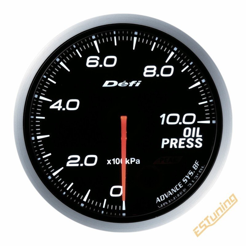 Défi BF Oil Pressure Gauge, White, 60 mm