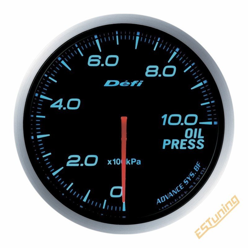 Défi BF Oil Pressure Gauge, Blue, 60 mm