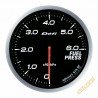 Défi BF Fuel Pressure Gauge, White, 60 mm