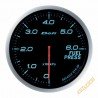 Défi BF Fuel Pressure Gauge, Blue, 60 mm