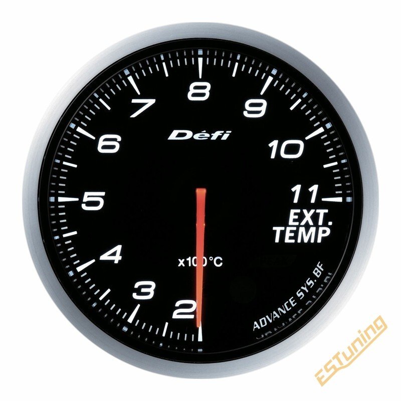 Défi BF Exhaust Gas Temperature EGT Gauge, White, 60 mm