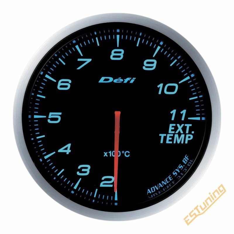 Défi BF väljalaske temperatuuri EGT näidik, sinine, 60 mm