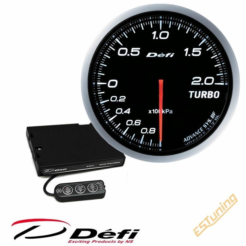 Défi BF Boost Gauge + Control Unit Package, Red, 60 mm