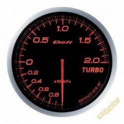 Défi BF Boost Gauge + Control Unit Package, Red, 60 mm