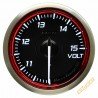 Défi Racer N2 Volt Gauge, 52 mm, Red