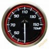 Défi Racer N2 Water & Oil Temperature Gauge, 52 mm, Red