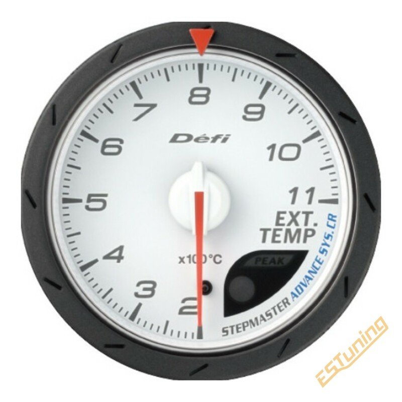Défi Advance CR Exhaust Temperature Gauge (EGT), White, 60 mm