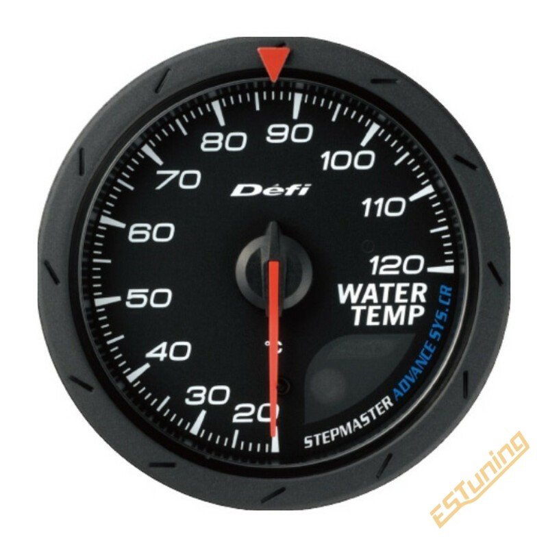 Défi Advance CR Water Temperature Gauge, Black, 60 mm