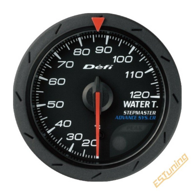 Défi Advance CR Water Temperature Gauge, Black, 52 mm