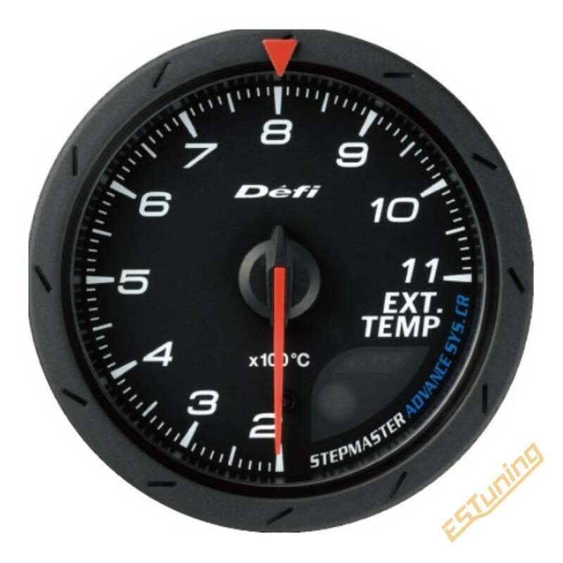 Défi Advance CR Exhaust Temperature Gauge (EGT), Black, 60 mm