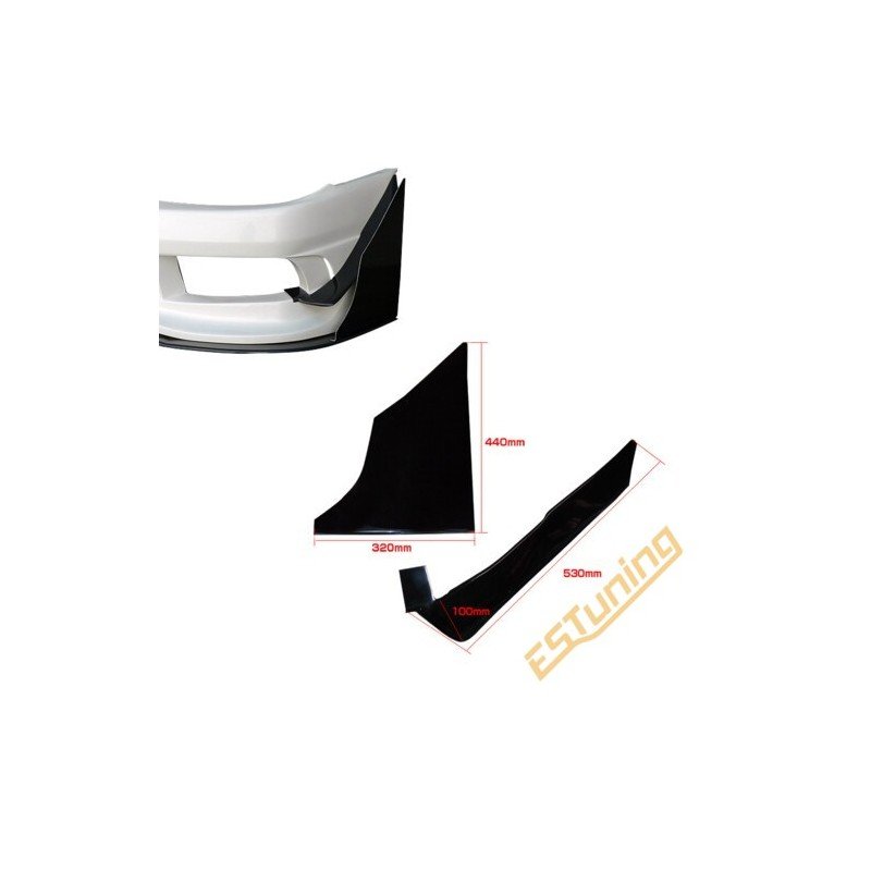 Origin Labo Racing Line Carbon Front Canards for Nissan Silvia S15 (4 pcs)