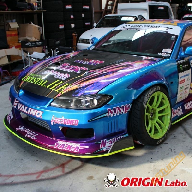 Origin Labo +55mm "SameEra" Vented Front Fenders for Nissan Silvia S15
