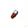 Dash 10 Male / Female Fitting with 1/8 NPT Sensor Port (blue/red)