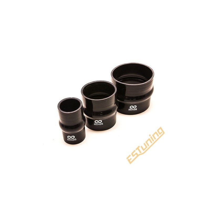 Silicon Hump Hose Ø60 mm, Length 102 mm, Thick. 5 mm, Black