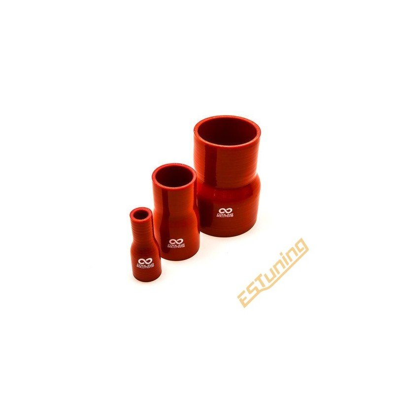 Silikoon Üleminek Ø83-63 mm, Pikkus 125 mm, Paksus. 5 mm, Punane