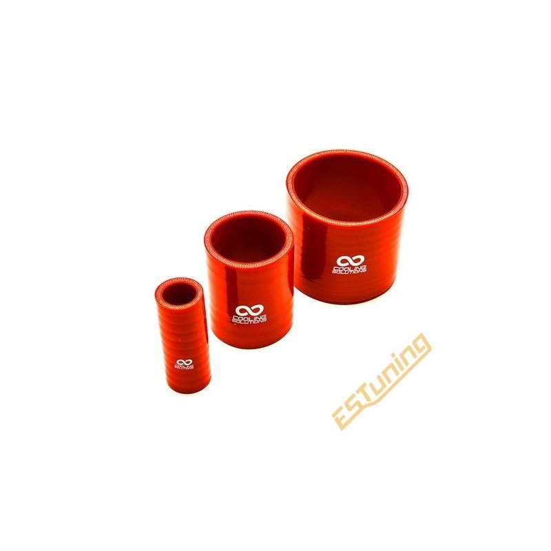 Silicon Joiner Ø100 mm, Length 76 mm, Thick. 6 mm, Red