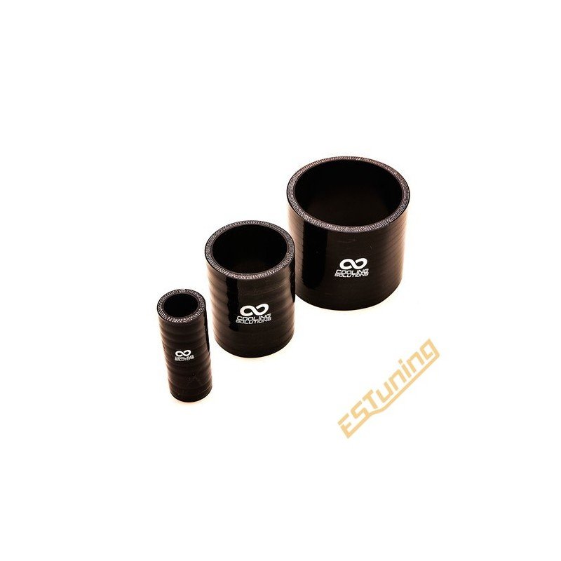 Silicon Joiner Ø60 mm, Length 76 mm, Thick. 5 mm, Black