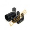 Silikoon Üleminek 45° - Ø19-13 mm, Pikkus 102x102 mm, Paksus. 4 mm, Must