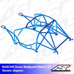 V3 Nascar Weld-In 10-punkti...