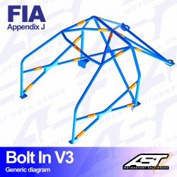 V3 Bolt-In 6-punkti Turvapuur, Audi 100 / 200 - FIA