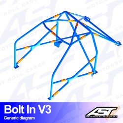 V3 Bolt-In 6-punkti Turvapuur, Audi A4 B5 Sedan (FWD) - FIA