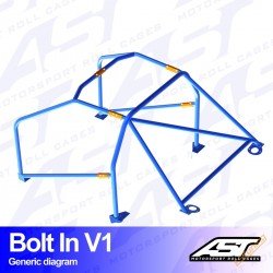 V1 Bolt-In 6-punkti...