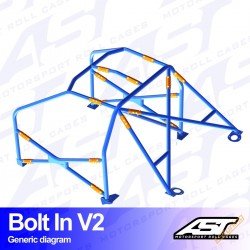 V2 Bolt-In 6-punkti...